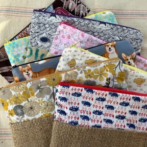 Upcycled -Zipper Pouch