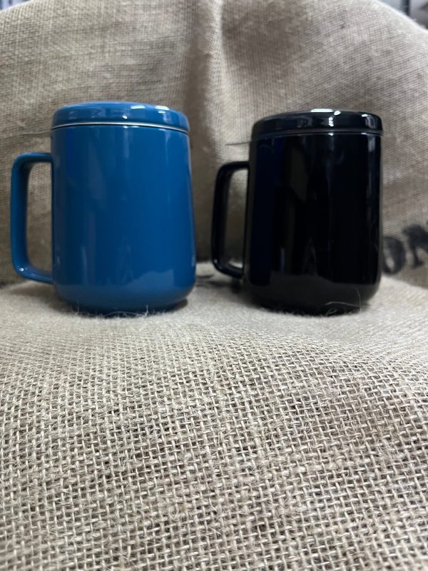 Ceramic Tea Mug - With Strainer