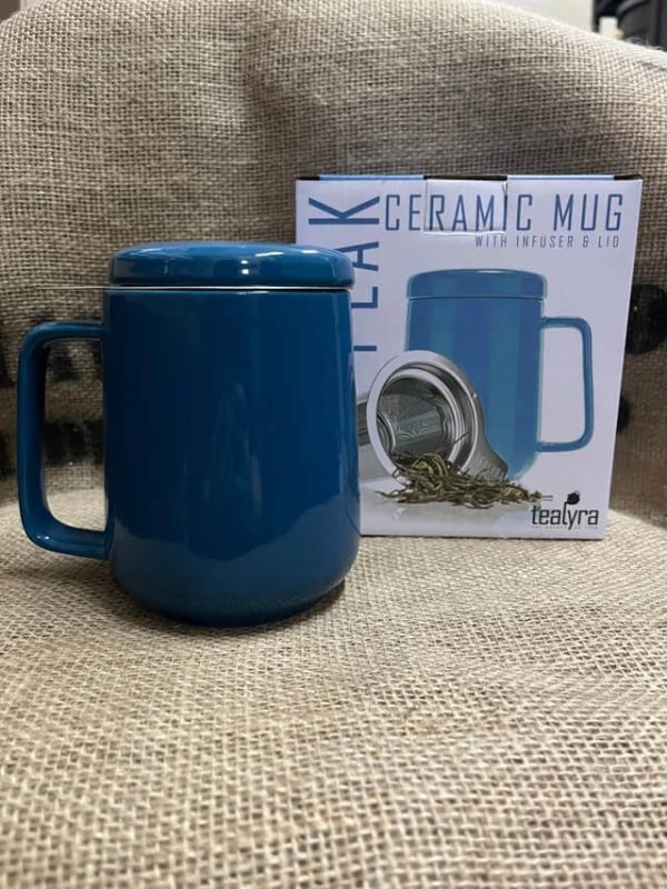 Ceramic Tea Mug - With Strainer - Image 3