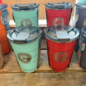 Pirani Engraved Logo Cups with Twist Lid